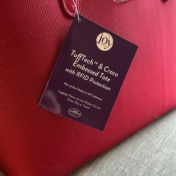 Red Joy Mangano Tote | Brand New - Picture 3 of 8